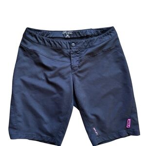 Fox Racing Ripley Shorts Women’s M Black Logo Lightweight Moisture Wicking